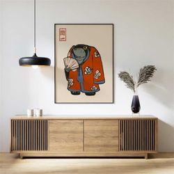 matsumoto hoji art print, japanese poster, frog, matsumoto hoji vintage art print, animal art, funny animal print, gift,