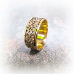 Bronze Weddings Rings,unique Anniversary Rings,bronze Ukrainian Jewellery Ring,mens Weddings Rings,mens Jewellery