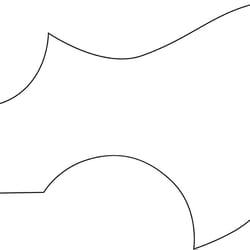 gibson hummingbird acoustic guitar pickguard line art vector file