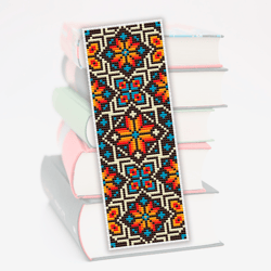 Cross stitch bookmark pattern Boho, Gypsy cross stitch, Bookmark embroidery pattern, Gift for books lover