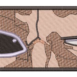 anime embroidery pattern bleach kenpachi eye patch