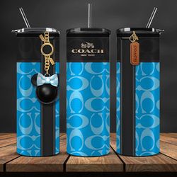 designer coach 20oz tumbler wrap, coach design png, 20oz skinny tumbler 05