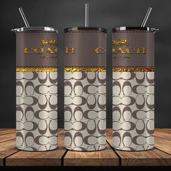 designer coach 20oz tumbler wrap, coach design png, 20oz skinny tumbler 10