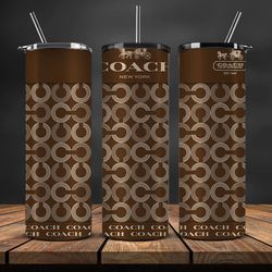 designer coach 20oz tumbler wrap, coach design png, 20oz skinny tumbler 15