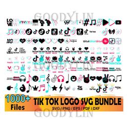 1000 tik tok logo svg bundle, tik tok svg, tik tok clipart