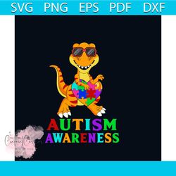 autism awareness dinosaur puzzle piece svg, autism svg, autism awareness day svg, awareness svg, autism dinosaur svg, di