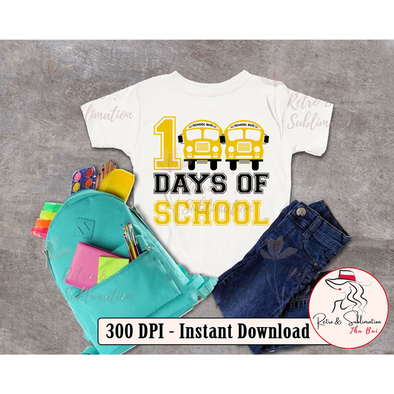 100 Days Of School, School Svg, School Clipart, Bus Svg, School Teacher, Svg Fifes For Cricut, Back To School Svg, Svg Files - 3.jpg