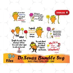 9 lorax trees bundle svg, dr seuss svg, lorax svg