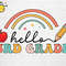 Hello 3rd Grade Rainbow Svg, First Day Of School Svg, Back To School Svg, 3rd Grade Svg, Boho Rainbow Svg Files for Cricut, Gifts For Kids - 1.jpg