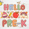 Hello Pre-K Png, Back To School Png, First Day Of School Png, Pre-K Png, School Supplies Design Sublimation Download, Gift for Kids - 1.jpg