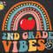 Second Grade Vibes Rainbow Svg, First Day Of School Svg, Back To School Svg, 2nd Grade Svg, Boho Rainbow Svg Files for Cricut, Gift For Kids - 1.jpg