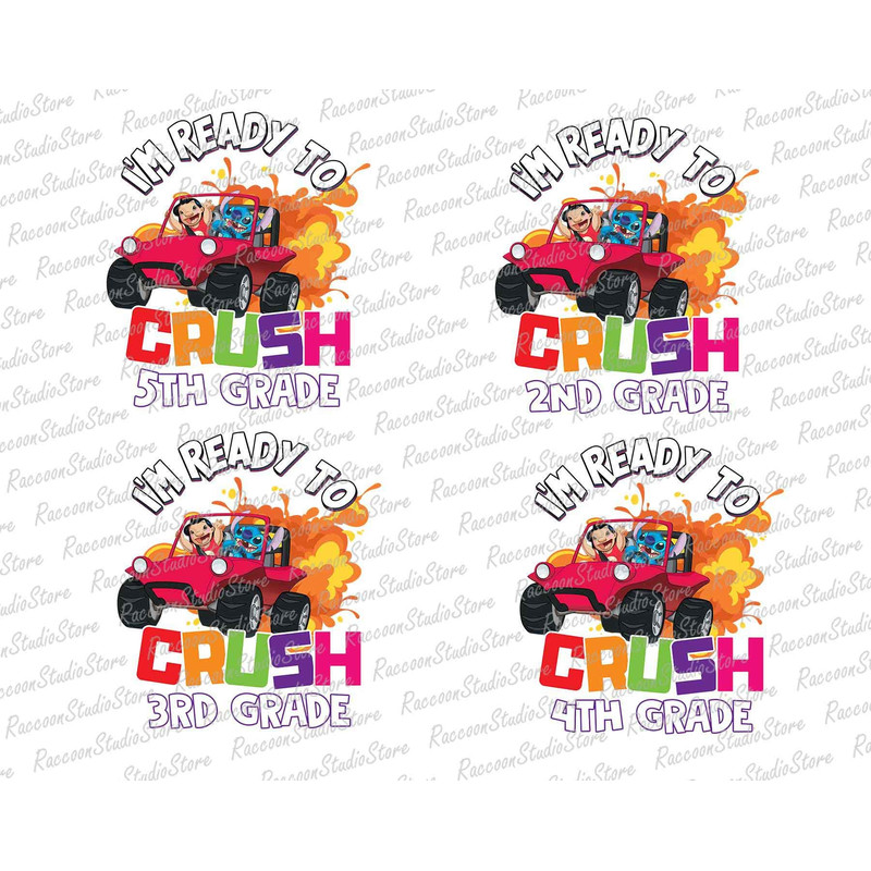 7+ Ready To Crush PNG Bundle, School Grade Bundle, Back To School Png, Love School Png, Cartoon Character Png, Instant Download - 3.jpg