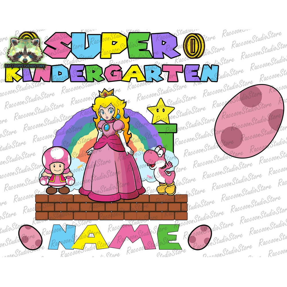 CUSTOM Super Kindergarten Svg, School Grade Svg, Custom Kids Shirts, Game Lover Kid Svg, Third Grade Svg, Peachy Princess, Instant Download - 1.jpg