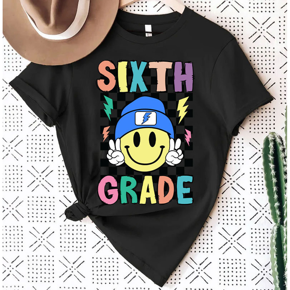 8 Smiley Grade Png Bundle, Smile Face Back To School Png Bundle, Pre-k To Sixth Grade Png, Happy First Day Of School Png, Instant Download - 4.jpg