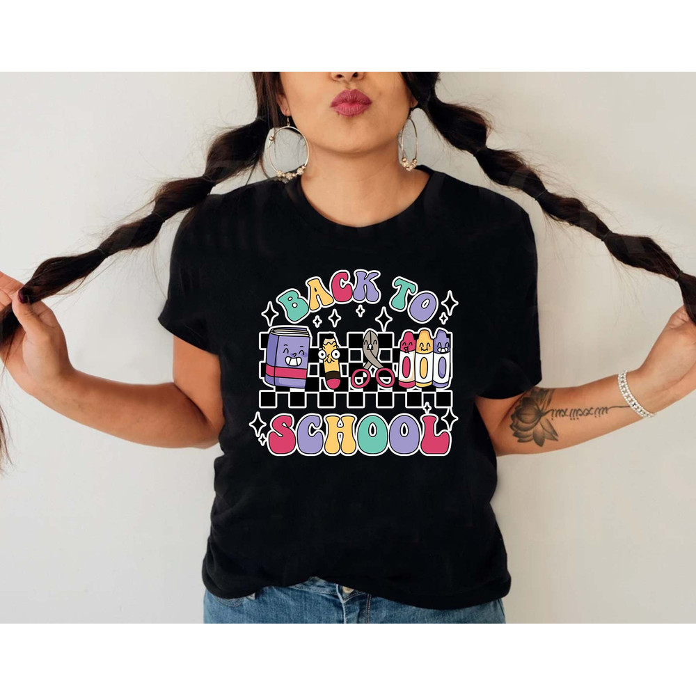 Back To School Svg, 1st Day Of School Svg, School Supplies Svg, School Pencil Svg, Retro Cartoon Character Svg, Instant Download - 2.jpg