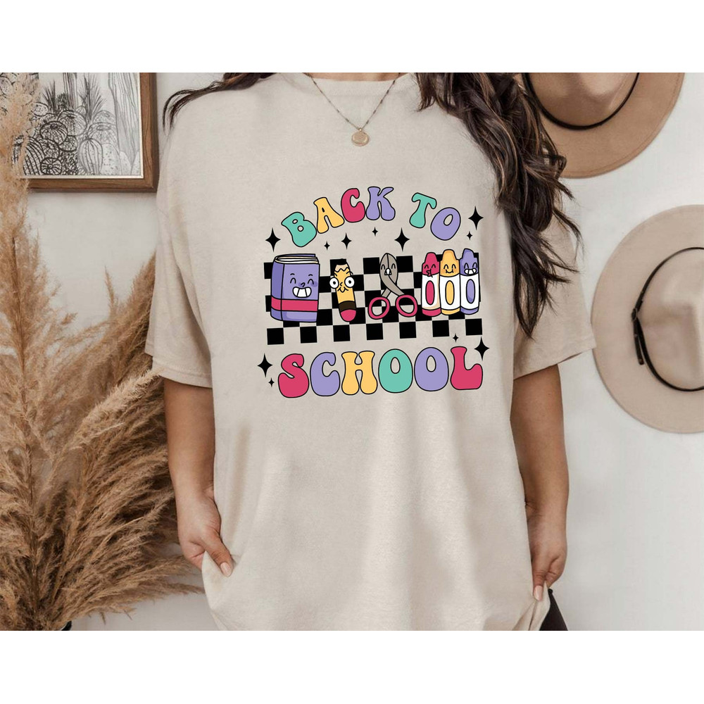 Back To School Svg, 1st Day Of School Svg, School Supplies Svg, School Pencil Svg, Retro Cartoon Character Svg, Instant Download - 3.jpg