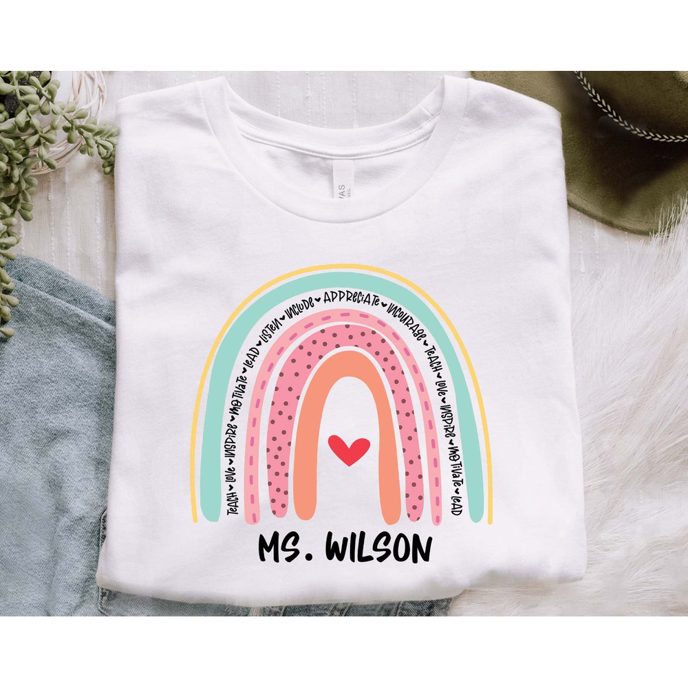 CUSTOM Back To School Svg, Teacher Name Svg, Rainbow Teacher Svg, Rainbow Svg, Rainbow Name Svg, Back To School Svg, Instant Download - 3.jpg