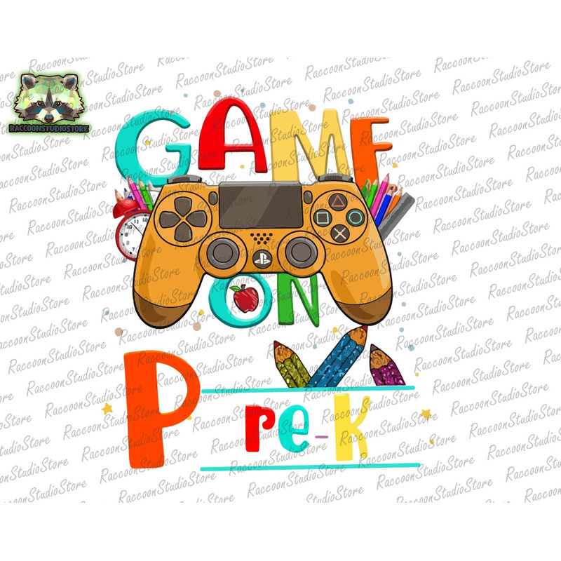 Game On Pre-K Png, Pre-K Vibes Png, Pre-K Png, Teacher Png, Back to School Png, First Day of School Png, Hello Pre-K Png, Instant Download - 1.jpg