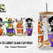 Halloween Coffee Cartoon Glass Wrap Png, Spooky Vibes 16oz Libbey Glass Can Wrap Png, Trick Or Treat Can Wrap Png, Sublimation Design - 1.jpg