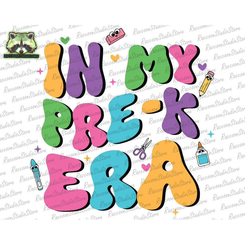 In My Pre-k Era Svg, School Grade Svg, Back To School, Teacher Appreciation, Gift For Teacher, School 2023, Retro School , Instant Download - 1.jpg