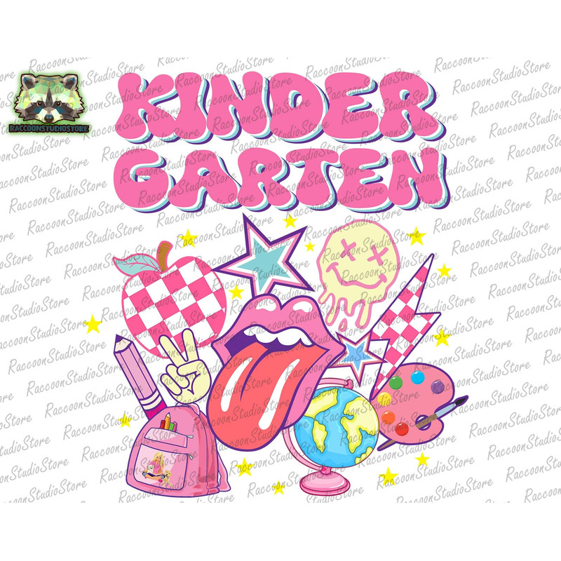 Kindergarten Png, Back to school Png, Retro Kindergarten Printable, First Grade PNG, First Grade Design, School Png, Instant Download - 1.jpg