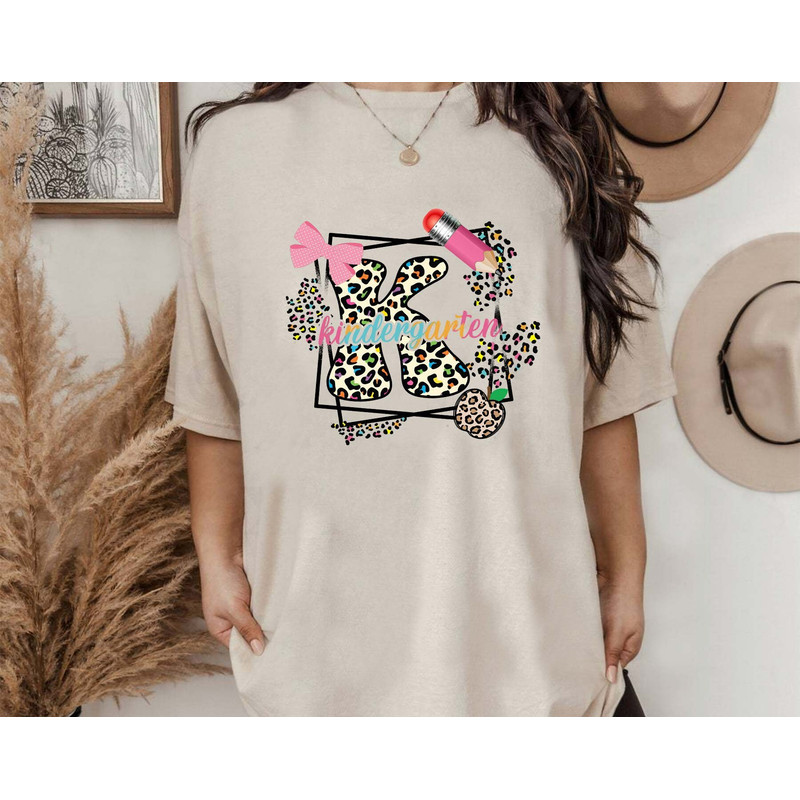 Leopard Kindergarten Png, Teacher Life Png, Welcome To Kindergarten Png, Retro Leopard Shirt Png, Back To School Shirt Png, Instant Download - 3.jpg