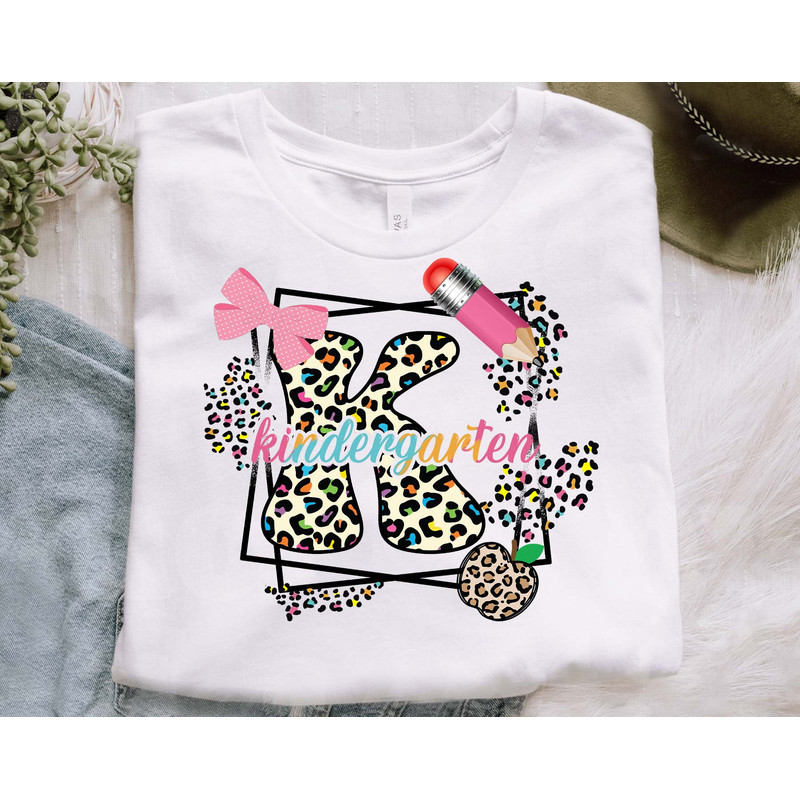 Leopard Kindergarten Png, Teacher Life Png, Welcome To Kindergarten Png, Retro Leopard Shirt Png, Back To School Shirt Png, Instant Download - 4.jpg