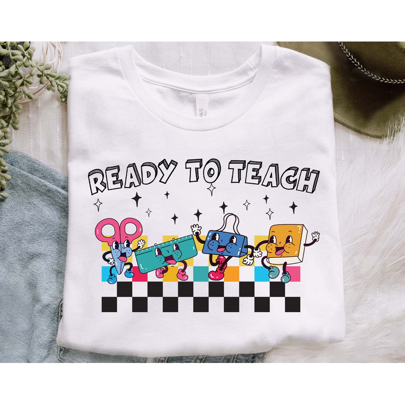 Ready to Teach Png, 1st Day Of School Png, School Supplies Png, Pencil Png, Retro Cartoon Character School Supplies Png, Instant Download - 4.jpg