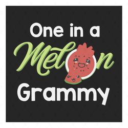 One in melon, grammy, family, watermelon, watermelon day, melon svg, grammy gift, Png, Dxf, Eps