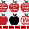 School Apple SVG School SVG Bundle Teach Love Inspire SVG Back to School Svg Learn Laugh Love Svg Apple Svg Teacher SvgApple Cut File - 1.jpg