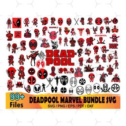 99 deadpool marvel bundle svg, deadpool svg