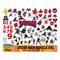 200 spider man bundle svg, marvel svg, super hero svg
