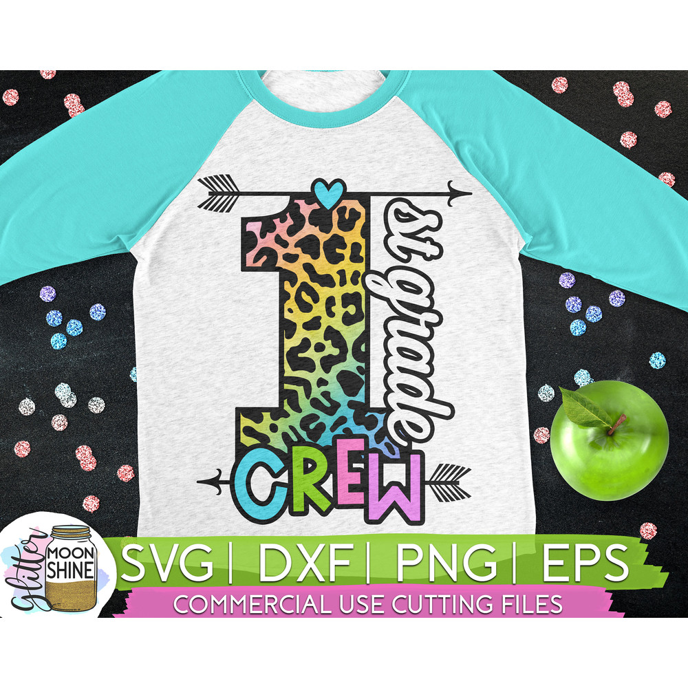 1st Grade Crew svg eps png cutting files for silhouette cameo cricut, Back to School, First Day of School, Teacher, Teaching, Cute - 1.jpg