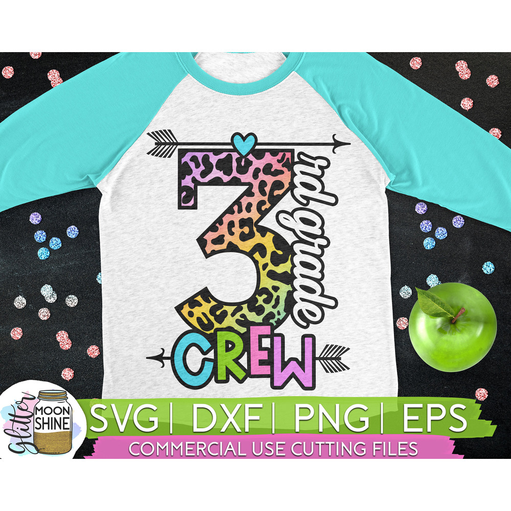 3rd Grade Crew svg eps png cutting files for silhouette cameo cricut, Back to School, First Day of School, Teacher, Teaching, Cute - 1.jpg