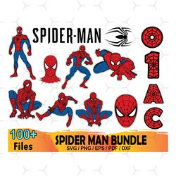 100 spider man bundle svg, marvel svg, super hero svg