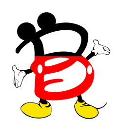 Mickey Letters Svg - Mickey Font Png Cut Files, Mickey & Minnie Mouse, Cut files for Cricut Png