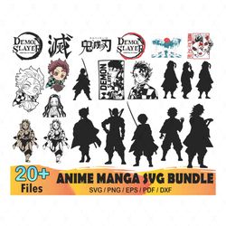 20 demon slayer bundle svg, demon slayer svg, nezuko svg