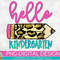 Hello Kindergarten Leopard PNG Print File for Sublimation Or Print, DTG, Preschool Sublimation, School Designs, Back to School - 1.jpg