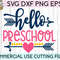 Hello Preschool svg dxf eps png cutting files for silhouette cameo cricut, Back to School, First Day of Pre-K, Teacher, Teaching, Cute Arrow - 2.jpg