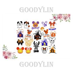 bundle disney svg, mickey minnie svg, pumpkin svg, halloween bundle svg, halloween disney svg cut file, file silhouette,