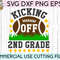 Kicking Off 2nd Grade svg eps png cutting files for silhouette cameo cricut, Boys Back to School, First Day of school, Second Grade Football - 2.jpg