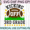 Kicking Off 3rd Grade svg eps png cutting files for silhouette cameo cricut, Boys Back to School, First Day of school, Third Grade, Football - 2.jpg