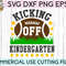 Kicking Off Kindergarten svg eps png cutting files for silhouette cameo cricut, Boys Back to School, First Day of school, Kinder, Football - 2.jpg