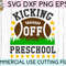 Kicking Off Preschool svg eps png cutting files for silhouette cameo cricut, Boys Back to School, First Day of school, Pre-K, Football SVG - 2.jpg