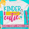 Kinder Cutie svg eps png cutting files for silhouette cameo cricut, Back to School, First Day of Kindergarten, Teacher, Teaching, Cute Girly - 1.jpg