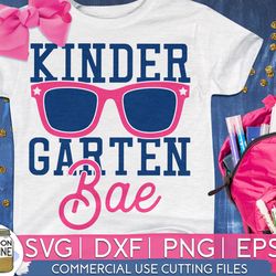 kindergarten bae svg eps dxf png cutting files for silhouette cameo cricut, funny school, cute back to school, teacher,