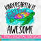 Kindergarten Is Turtley Awesome Tie Dye PNG Print File for Sublimation Or Print, DTG, School Sublimation, School Designs, Back to School - 1.jpg