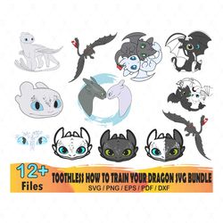 10 toothless how to train your dragon bundle svg, toothless svg