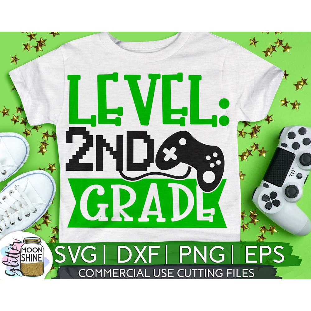 Level 2nd Grade svg eps png cutting files for silhouette cameo cricut, Back to School, First Day of School, Teacher, Teaching, Cute - 1.jpg