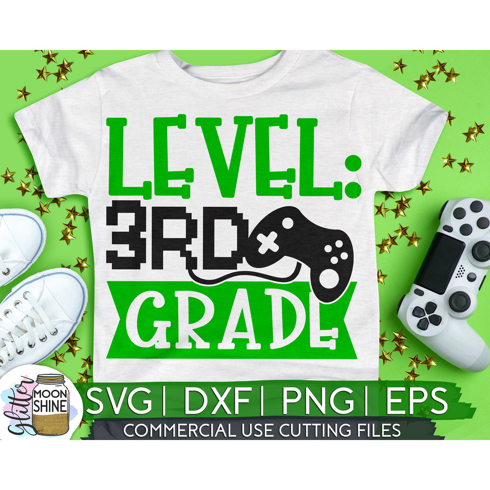 Level 3rd Grade svg eps png cutting files for silhouette cameo cricut, Back to School, First Day of School, Teacher, Teaching, Cute - 1.jpg